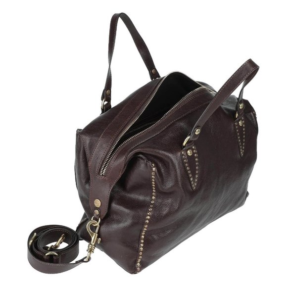Campomaggi Lg Speedy Style Flavia Bowling Doctor Bag Dk Brown NWT Final Price - Picture 2 of 5